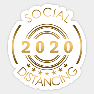 Social Distancing 16 Sticker